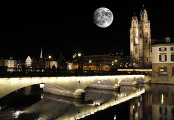 Zurich at night