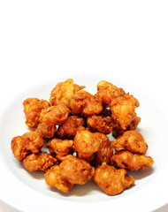 Fried sinew of chicken, general menu of chicken for Asia