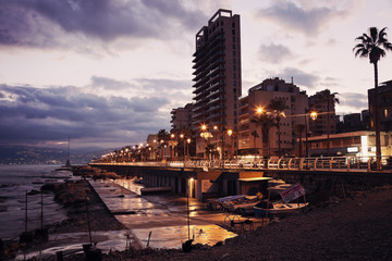 Corniche Beirut - obrazy, fototapety, plakaty