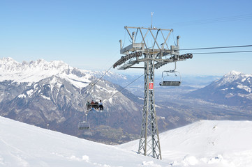 Pizol, famous Swiss skiing resort