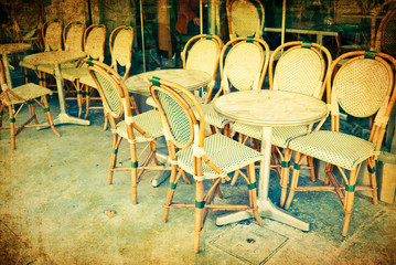 old-fashioned Cafe terrace