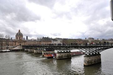 Fototapeta na wymiar Bridge over Seine river, Paris