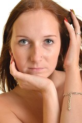 Naklejka premium Portrait of beautiful woman