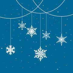 Christmas Snowflake Background