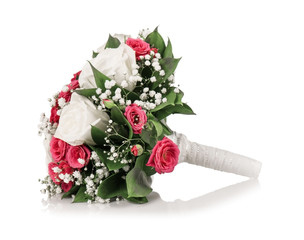 Bouquet of flowers isolated on white