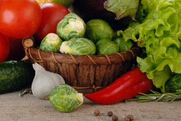 Composition with vegetables