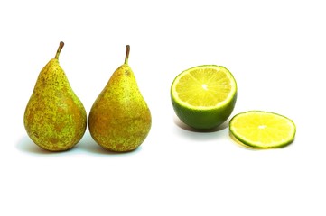Pears and lime