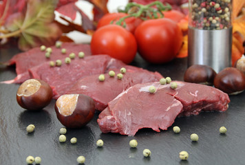 rohes Känguru-Steak 