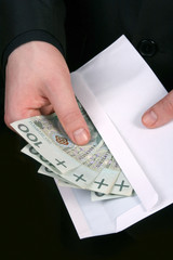 Money in envelope
