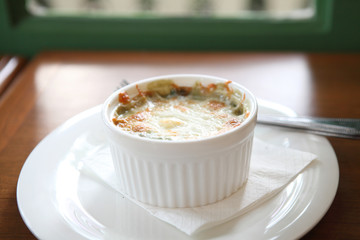 Baked Spinach with Cheese