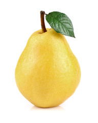 Ripe pear with leaf © Dionisvera
