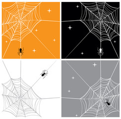 Vector Spider & SpiderWeb Backgrounds