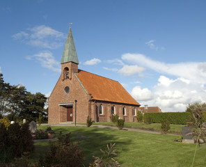 Fototapeta na wymiar St Nikolai Kirche, St Peter-Ording
