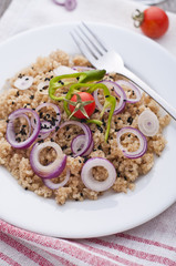 Fresh quinoa salad