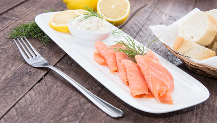 Plate with Salmon