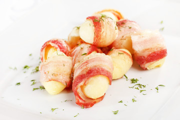 potatoes with bacon
