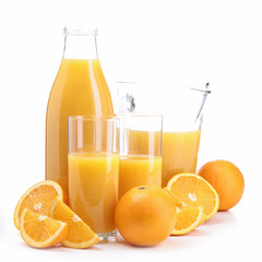 isolated orange juice