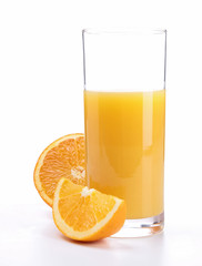isolated orange juice