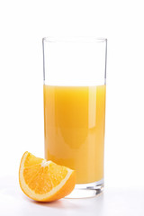 isolated orange juice