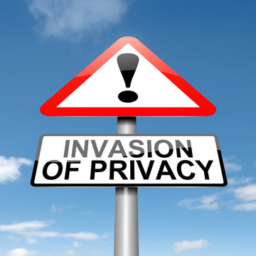 Invasion of privacy warning.