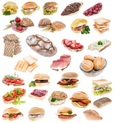 Set of Cereal Products