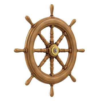 3d Ships Wheel from the side
