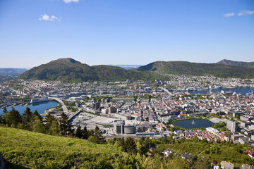 Fototapeta premium View of Bergen