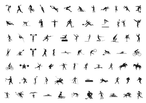 sport silhouettes