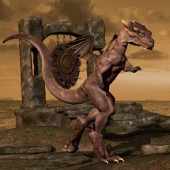 Photo sur Plexiglas Dragons Dragon au repaire du dragon