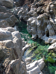 Mountain river in Maggia valley, Switzerland