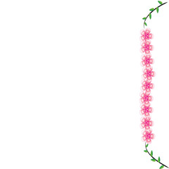 Fototapeta premium Flower of frame on background