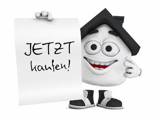 Kleines 3D Haus Schwarz - Jetzt kaufen!