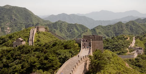 Tableaux ronds sur plexiglas Mur chinois La grande muraille de Chine