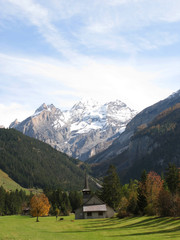 Fototapeta na wymiar Majestic Alpine view in Kandersteg, Switzerland