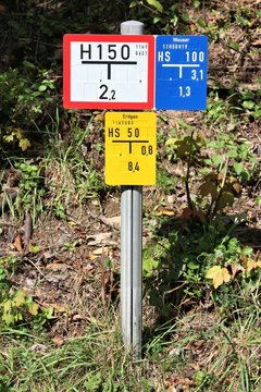 Leitungsschild