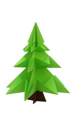 origami christmas tree