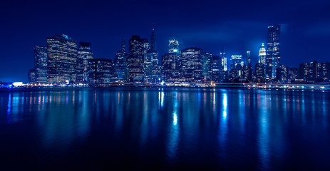 New York Skyline bei Nacht - 45492396