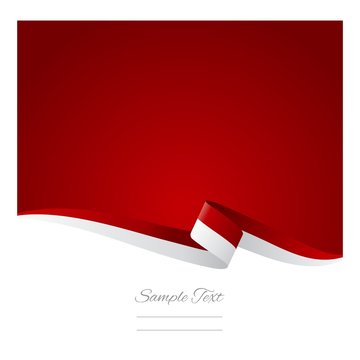 Abstract color background Monaco flag vector
