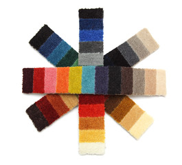 samples of carpet - snowflakes