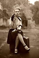 retro woman