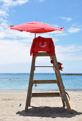 Lifeguard's tower on the beach