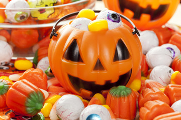 Spooky Orange Halloween Candy