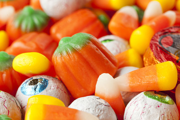 Spooky Orange Halloween Candy