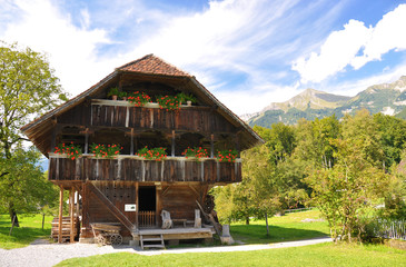 Traditional Swiss country house