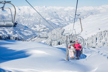 Fototapeta na wymiar Ośrodek narciarski w Austrii