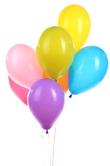 Fototapeta na wymiar colorful balloons isolated on white