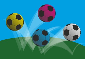 Obraz premium BALONES BOTANDO