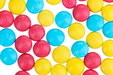 Color candies close-up