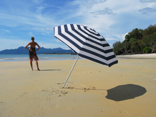  Beach scene. Langkawi island, Malayisa