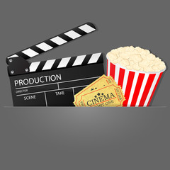 Cinema background. Vector illustration.